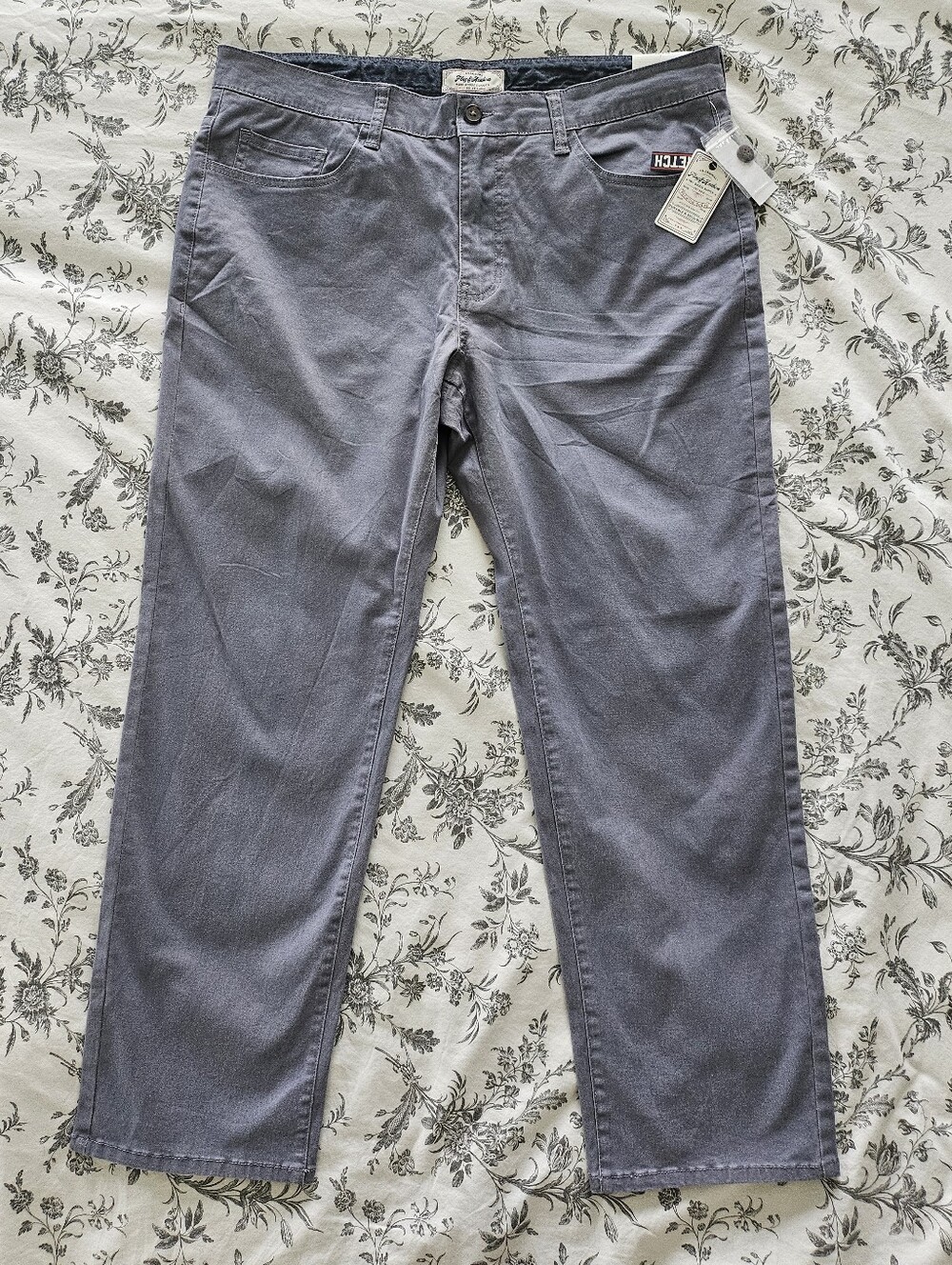 Men's Grey Chinos - Classic Straight Fit